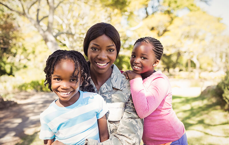 Careers for Woman Veteran with kids.